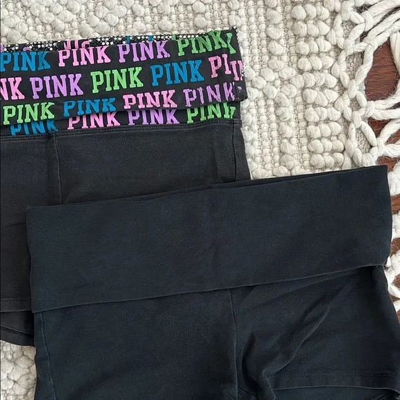 PINK Victoria's Secret Black Shorts with Pink Logo (Bundle) - Picture 6 of 6